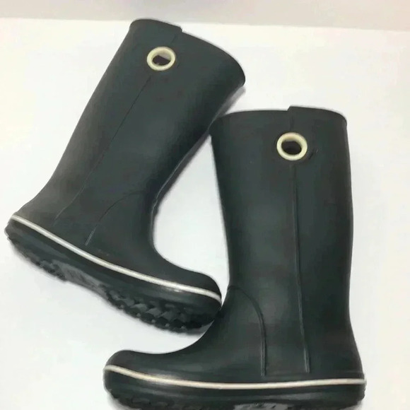 CROCS- Tall Crocband Jaunt Rain Boots - Picture 5 of 10